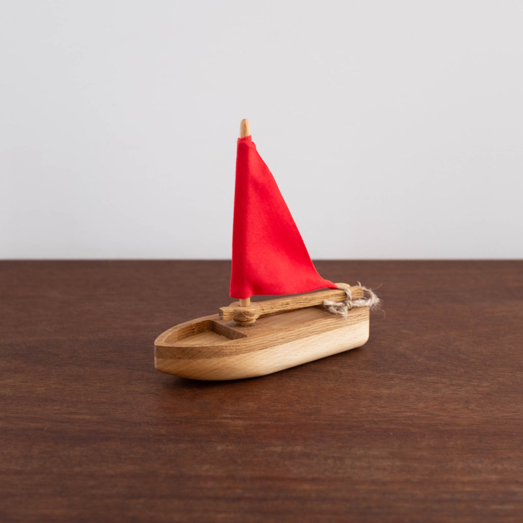 wooden sailboat