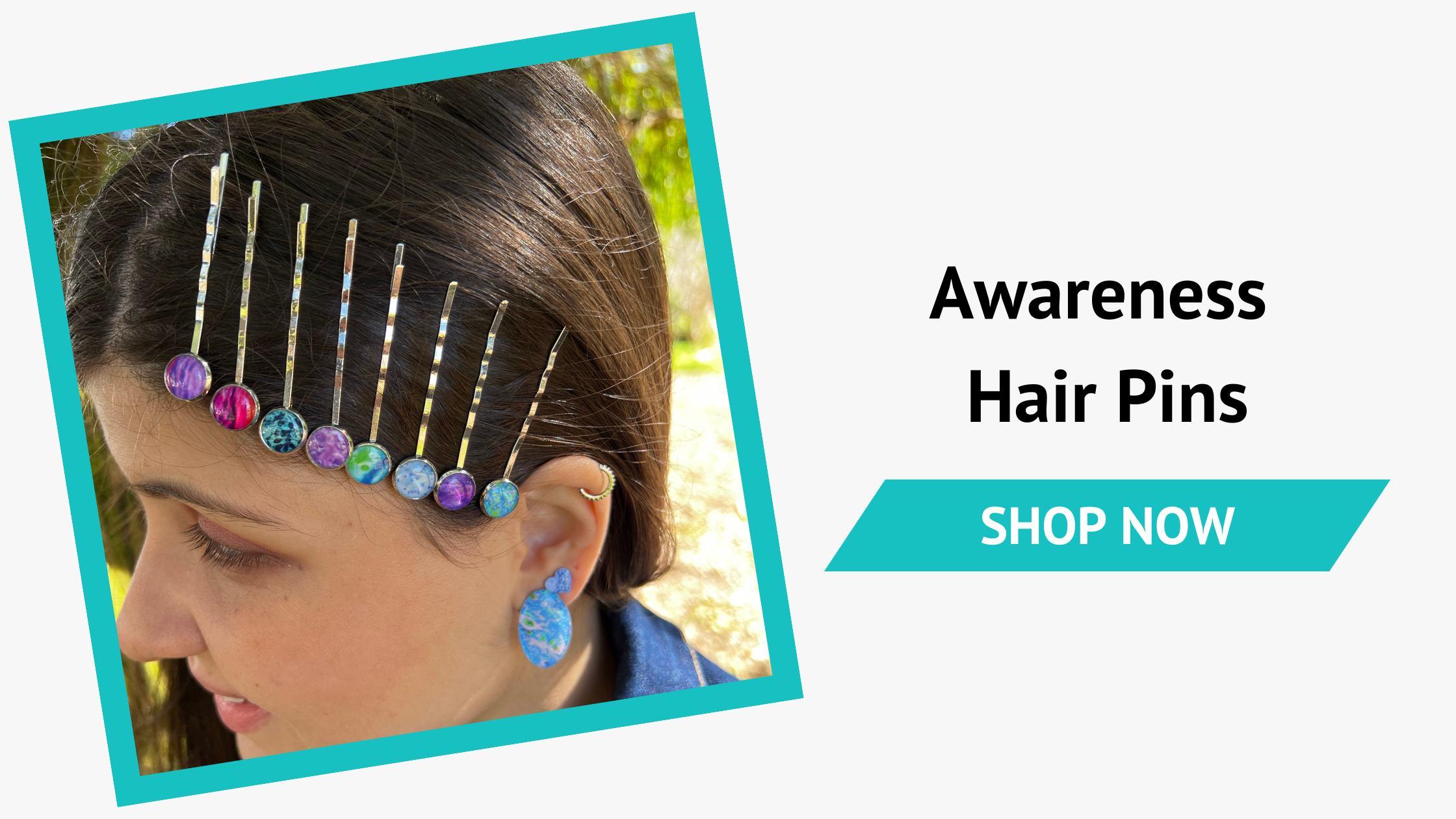 Awareness Hair Pins for Charity