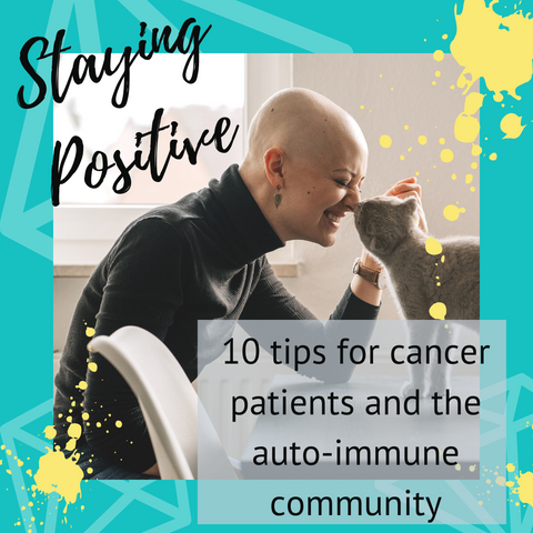 female cancer patient with cat staying positive 10 tips for cancer patients and the auto-immune community