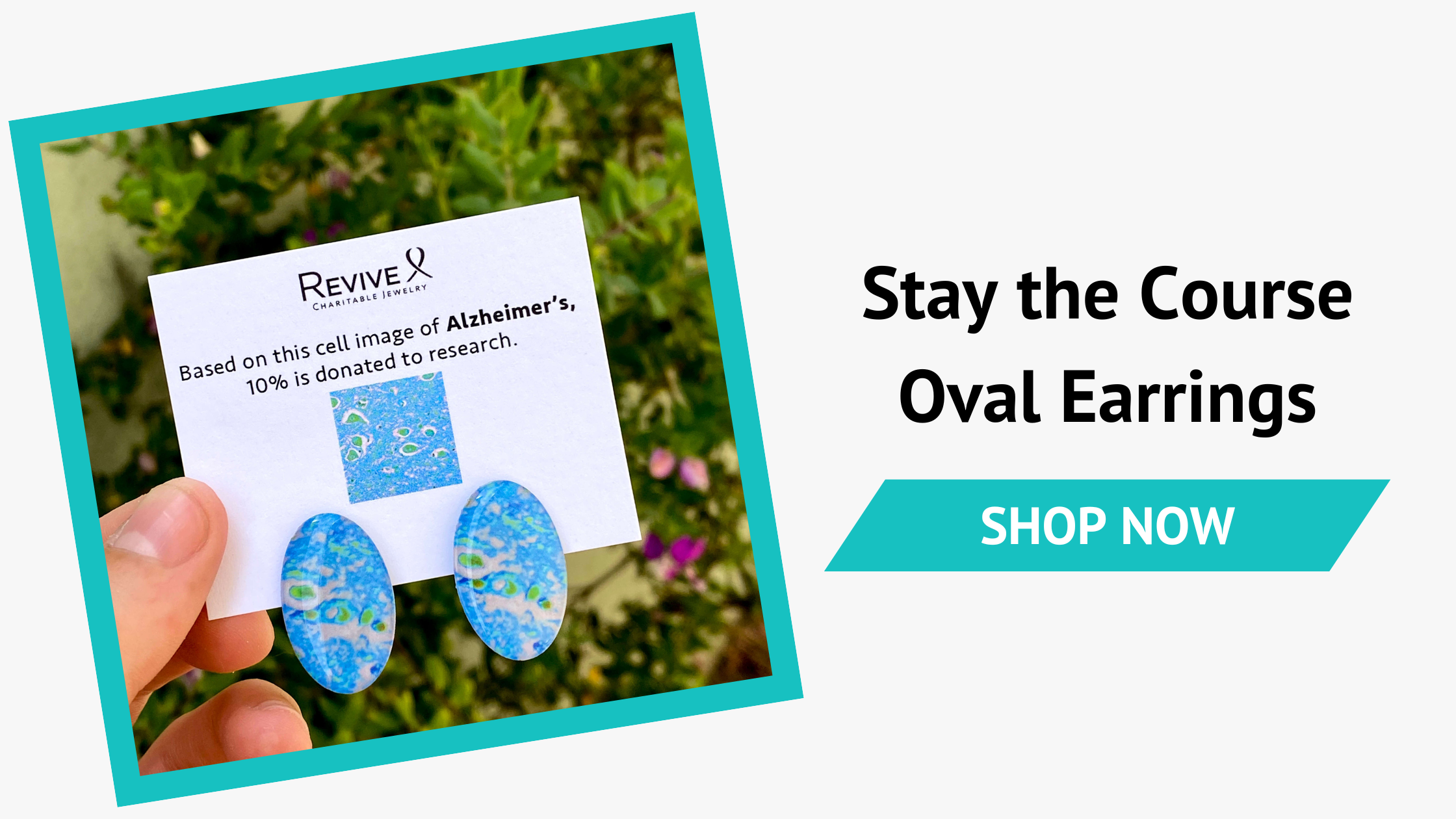 Stay the Course Oval Earrings for Charity