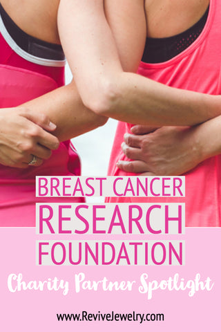 breast cancer research foundation is Revive Jewelry's charity partner for give back jewelry