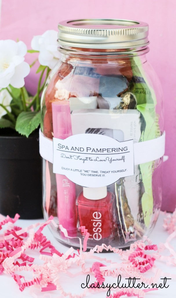 Spa in a Jar mother's day DIY gift