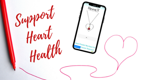 Support Heart Health iPhone with Heart Pocket Necklace Product page