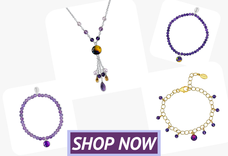 amethyst jewelry the gives back to a cause