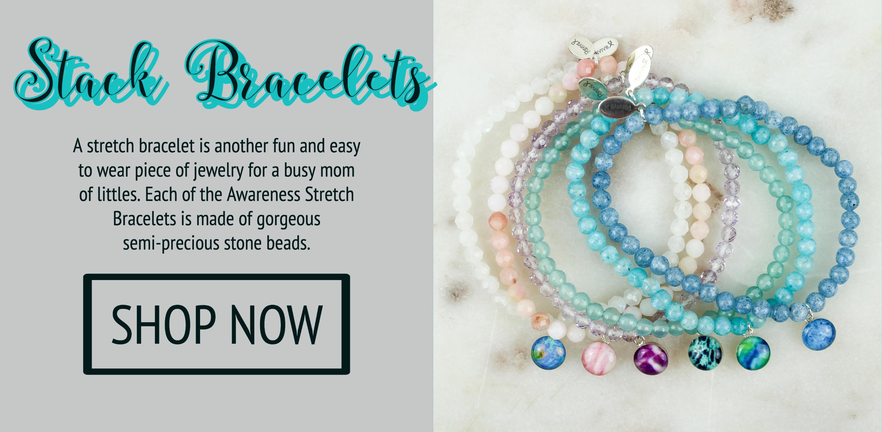 cancer awareness stretch bracelet for a cause