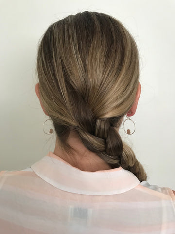 side braid from behind