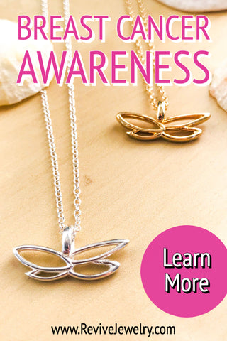 14K Breast Cancer Story Chain Bracelet