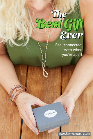 give the best gift ever jewelry that gives back to charity, keep loved ones close even when you're apart