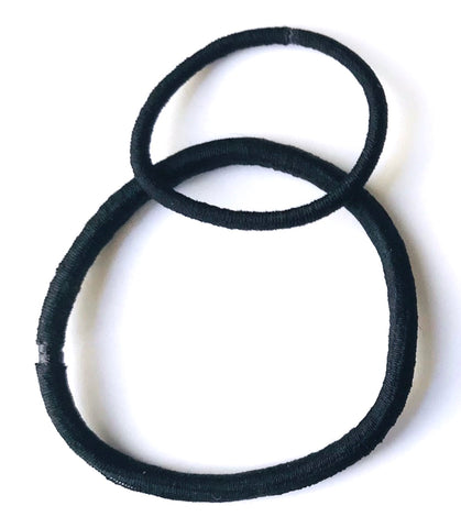 two sizes of hair ties