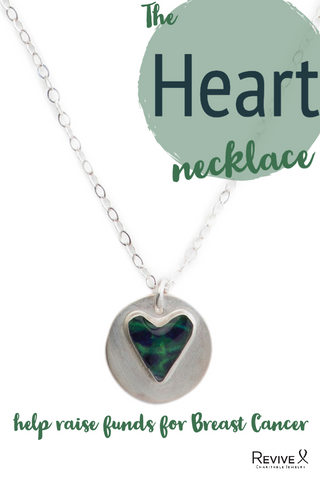 Heart Necklace for Breast Cancer Research