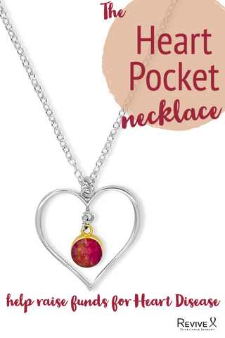 Heart Shaped Necklace for heart disease research