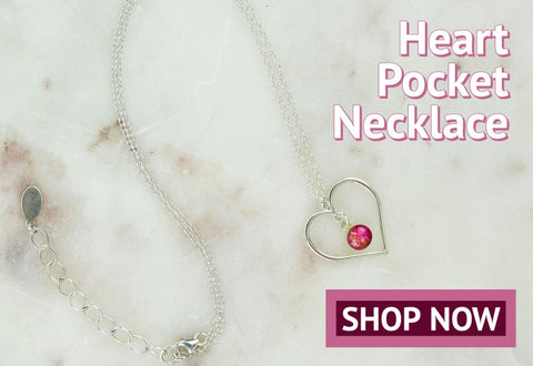 heart pocket necklace for heart disease awareness