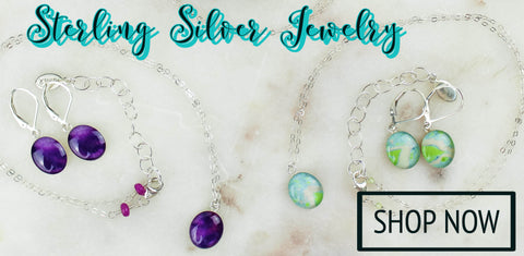 Colorful sterling silver charity jewelry