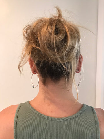 messy bun from behind