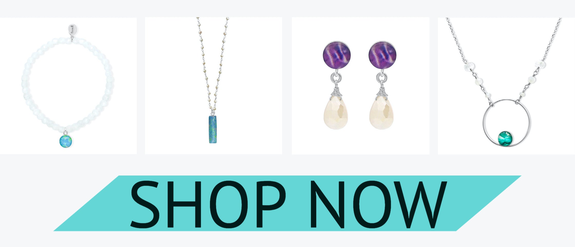 moonstone and pearl awareness jewelry styles for June birthday shop now