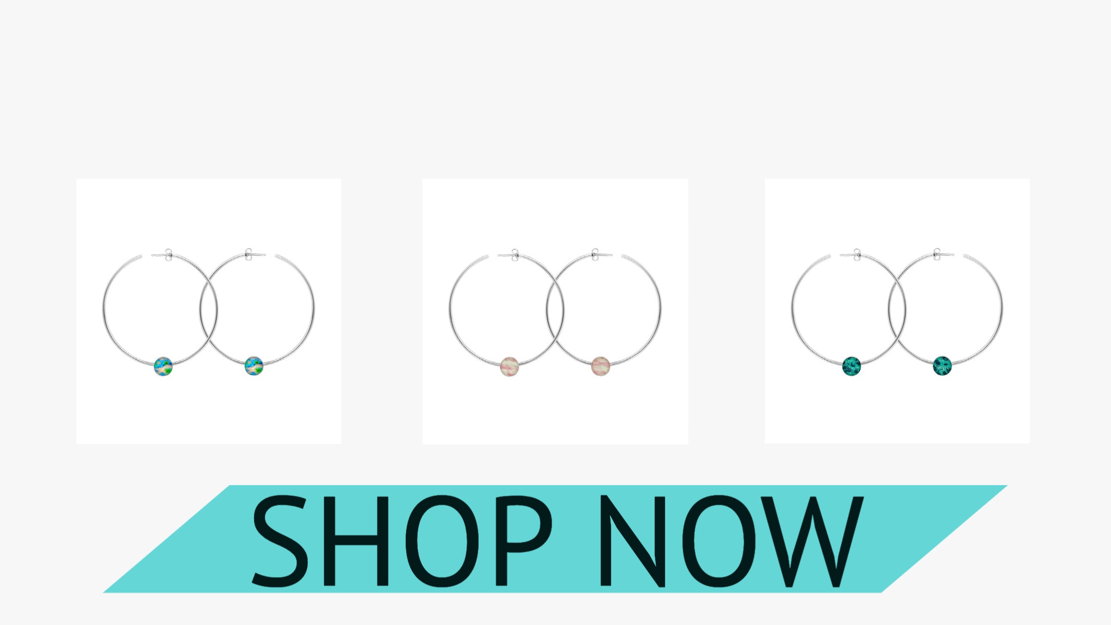 power hoop earrings to spread awareness for diseases