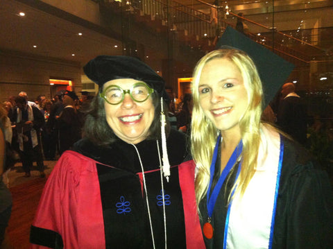 nikki and her mentor christina smith at college graduation