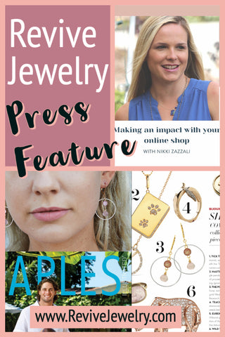 revive jewelry press feature in Naples Magazine and product powerhouse podcast with Erin Alexander