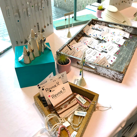 revive jewelry table display