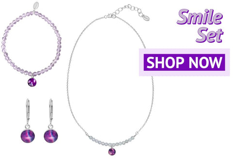 smile jewelry set for awareness