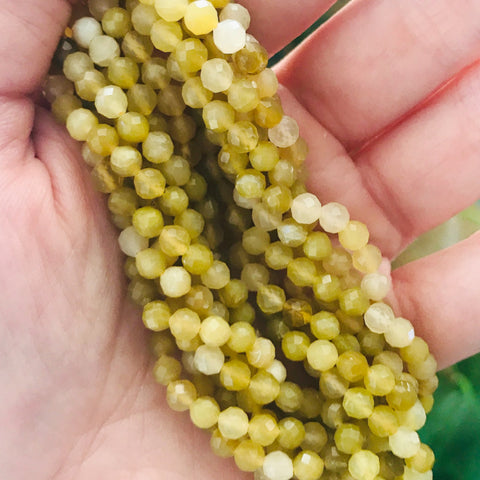 yellow opal beads