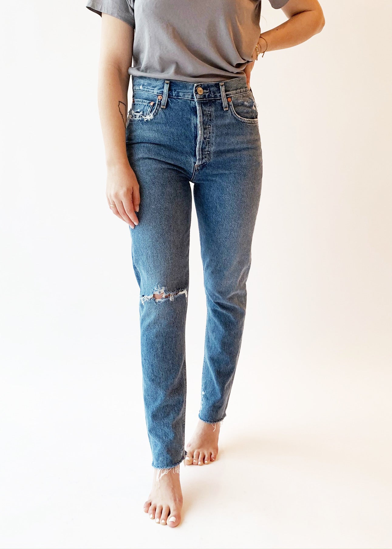 agolde jamie high rise classic jeans