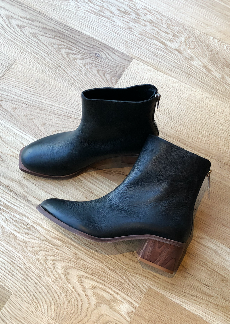 low chunky heel boots