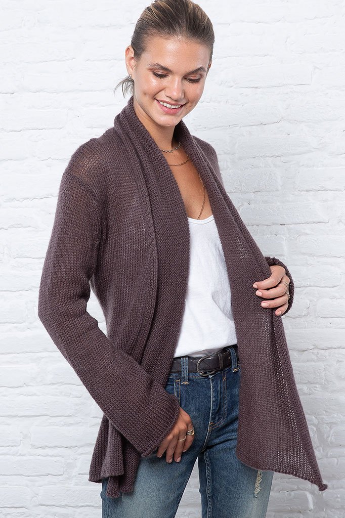 lightweight wrap sweater