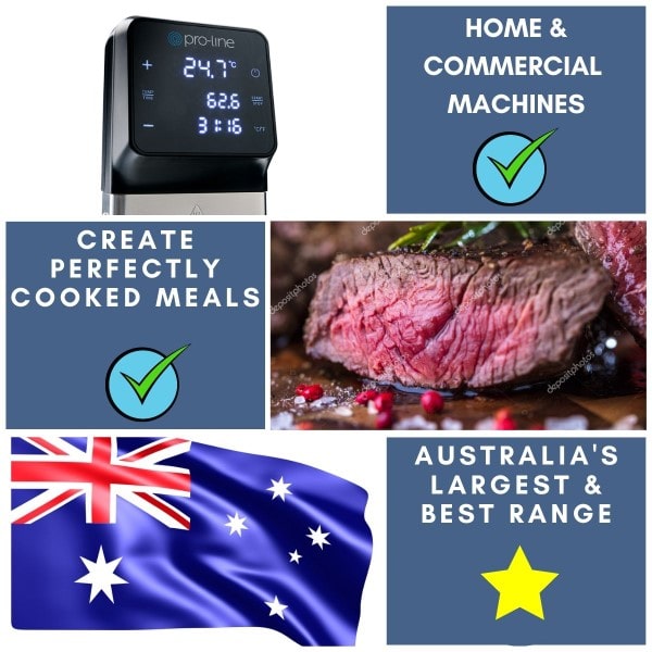 Sous Vide Machines Stocking Australia's Largest and Best Range of Immersion Circulators and Water Baths for Home and Commercial Kitchens.