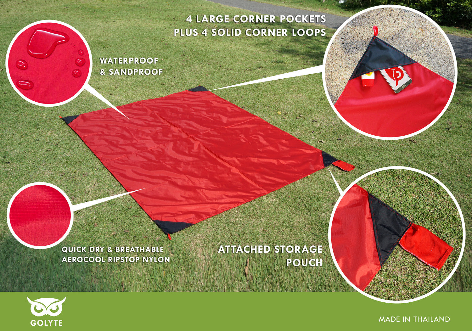 xl waterproof picnic blanket