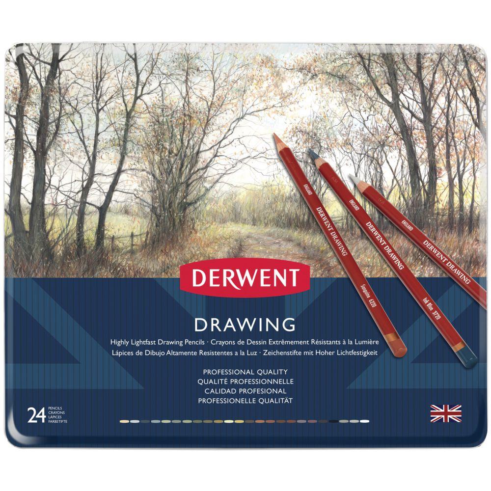 Derwent Drawing Pencils 24 Set Online Art Supplies Australia
