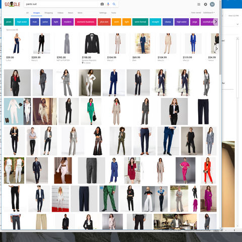 Alice & Chains Jewelry Blog, Google Screenshot - pants suit