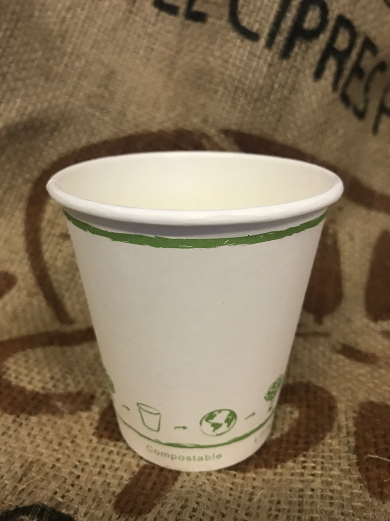 10oz White Hot Drink Single Wall Disposable Paper Cups