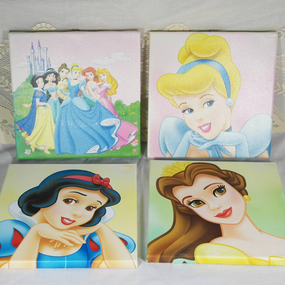 Disney Princess Set Of Four Canvas Prints Rural Magpie