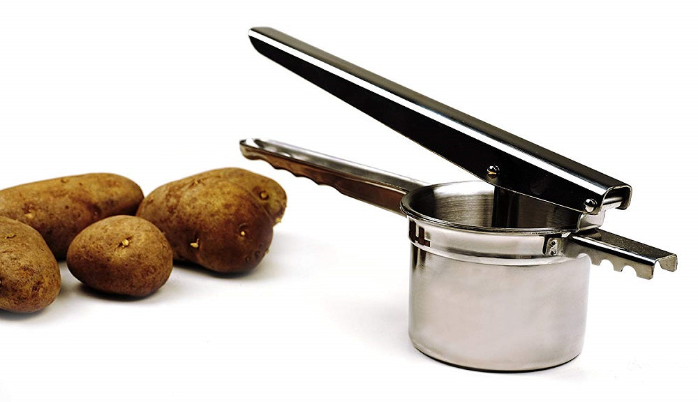 stainless steel potato press