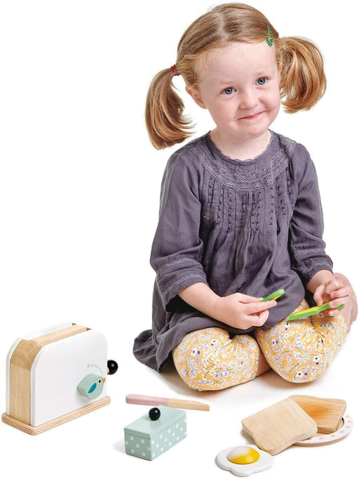 Tender Leaf Toys Mouse-shaped Wooden Cheese Board Play Set