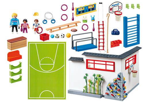 Playmobil Furnished School Building — Bright Bean Toys