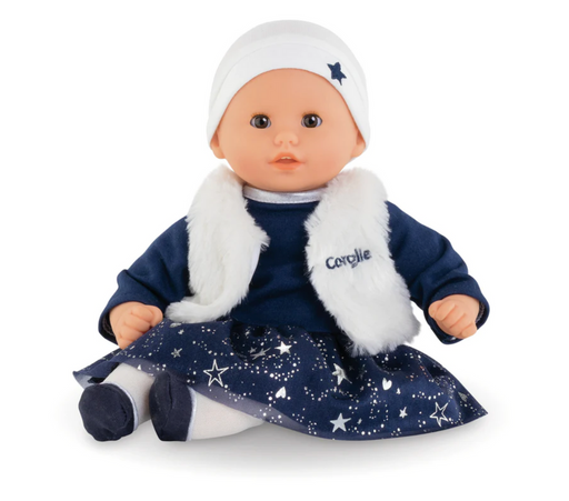 Corolle Mini Calin Good Night Blossom Garden - 8 Soft Baby Doll and Outfit  Set Includes Pajamas and Bag Sleeper, Vanilla-Scented, for Kids 18 Months