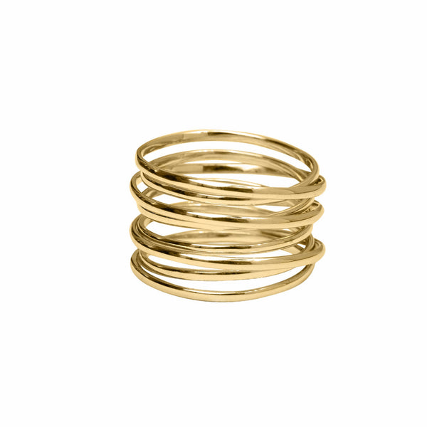 Multi Wrap Gold Ring – Rebecca Hook Jewelry