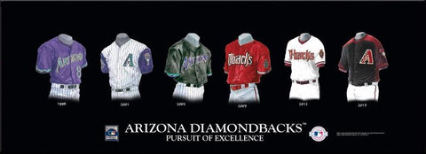 MLB Arizona Diamondbacks 2012 uniform original art – Heritage Sports Art