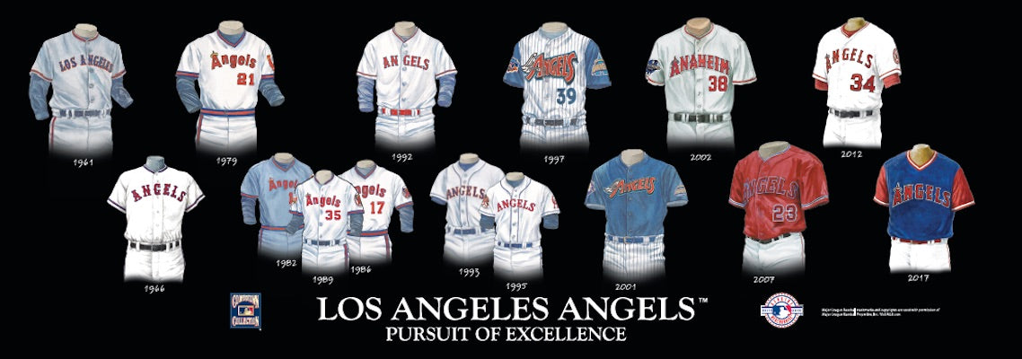 Los Angeles Angels 1961 uniform artwork, This is a highly d…