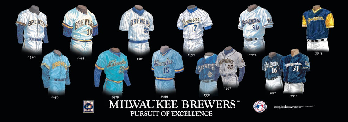 milwaukee brewers 1994 uniforms