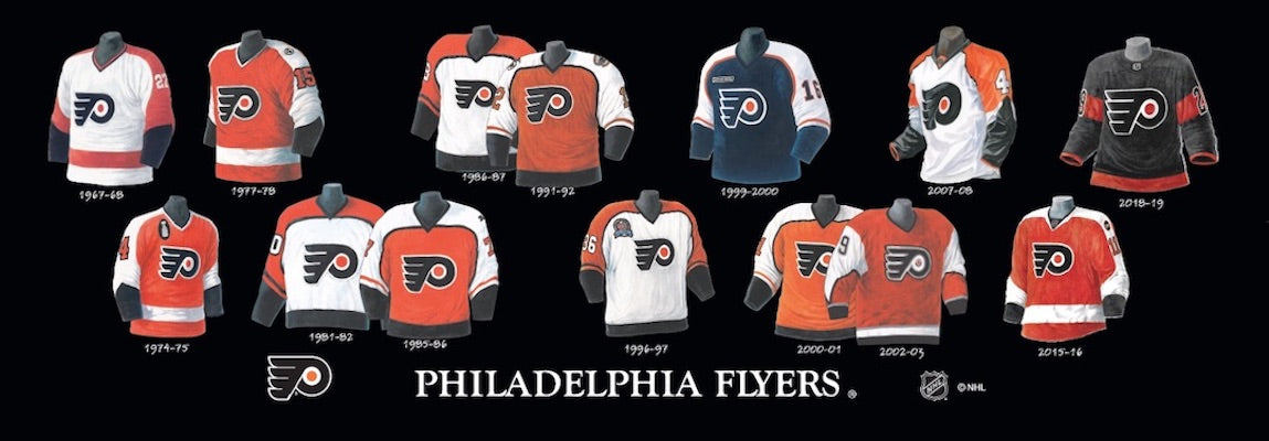 A Look Back at the History of Flyers Jerseys - Philadelphia Sports Nation