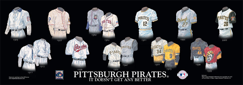 MLB Pittsburgh Pirates 1909 uniform original art – Heritage Sports Art