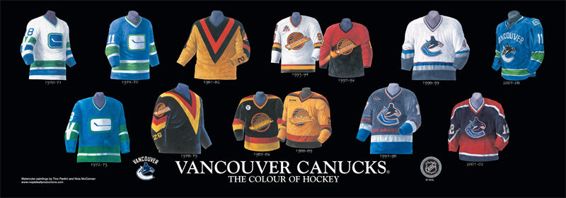 Vancouver Canucks 1995-96 jersey artwork, This is a highly …