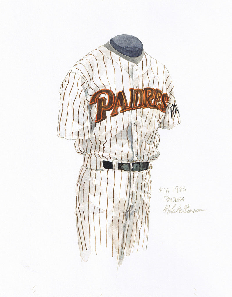 MLB San Diego Padres 1979 uniform original art – Heritage Sports Art