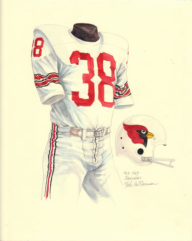 Arizona Cardinals 1994 uniform artwork, This is a highly de…