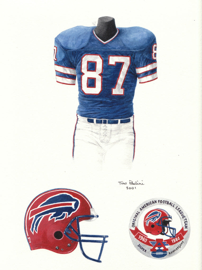 NFL Buffalo Bills 2021 uniform original art – Heritage Sports Art