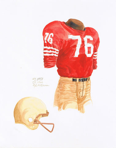 Jerry Rice San Francisco 49ers Retired T-Shirt by Bob Smerecki