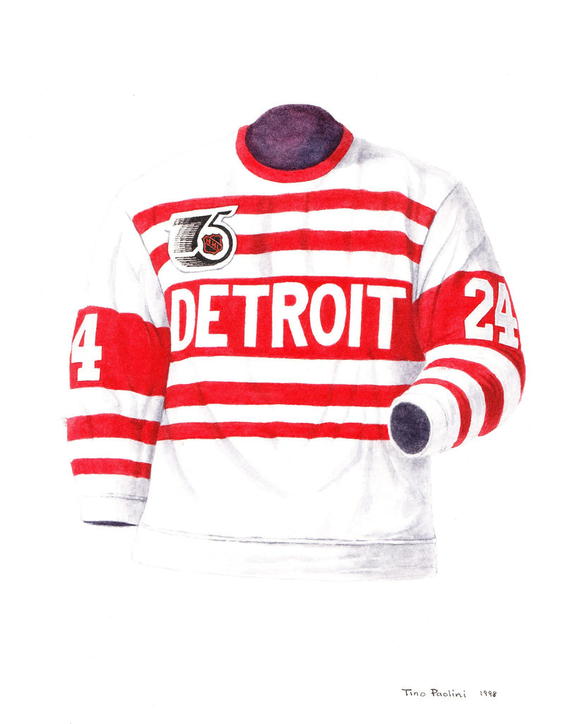 red wings 75th anniversary jersey